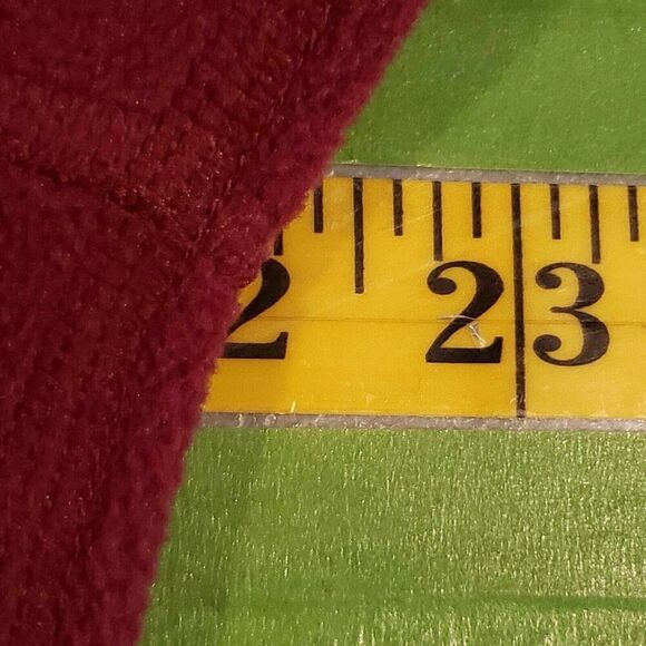 LL Bean Sweater Mens Size Medium M Fleece Full Zip Long Sleeve Red Activewear - Picture 7 of 9